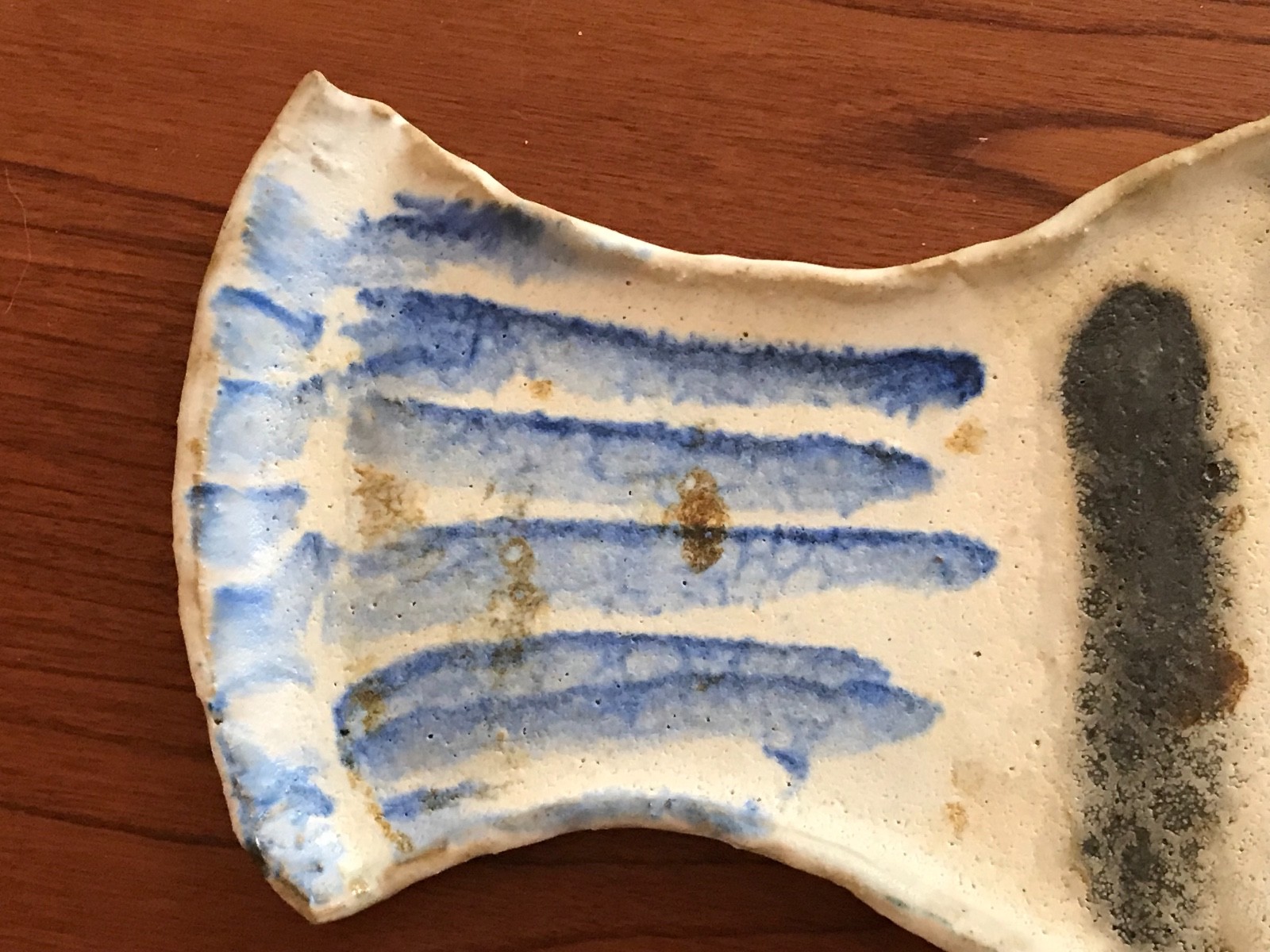 Mid-Century Modern Studio Art Pottery Fish Tray Plate Platter 15