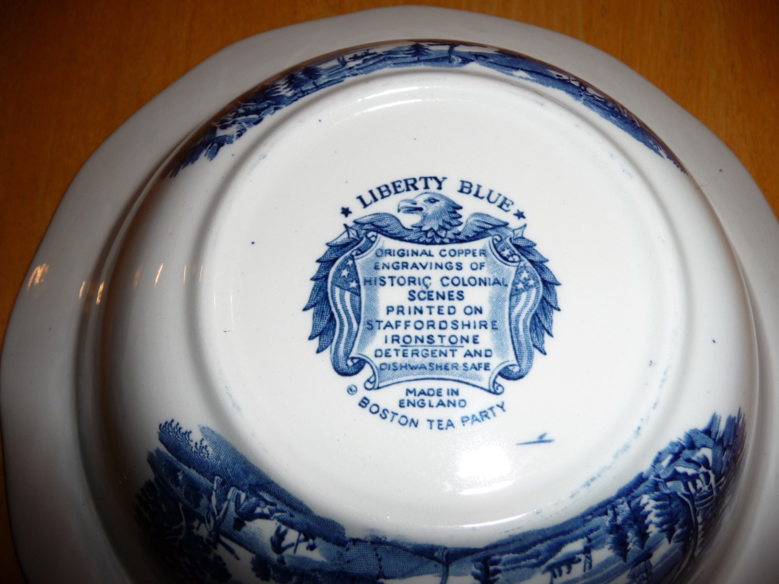 Vintage LIBERTY BLUE Staffordshire 9