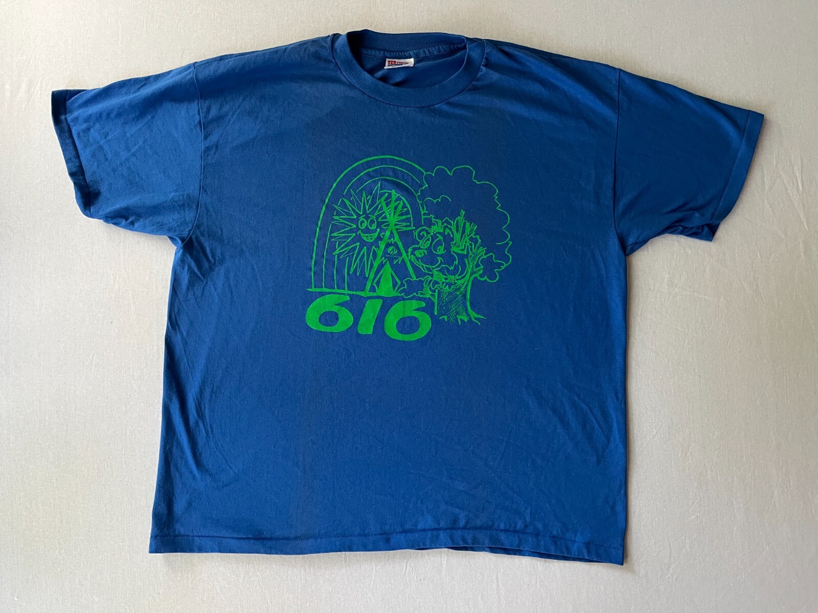 トップス AGH heavy weight Vintage Girl Scouts Sz XL T Shirt SINGLE STITCHED Hanes