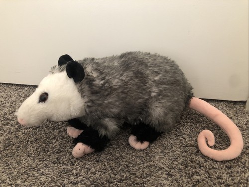 Wild Republic Plush Opposum 14" + Tail Realistic Soft Stuffe