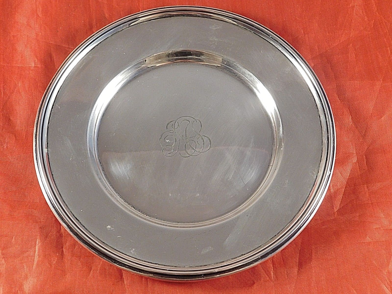 LOT of 6 VINTAGE TOWLE STERLING SILVER DESSERT PLATES #5422