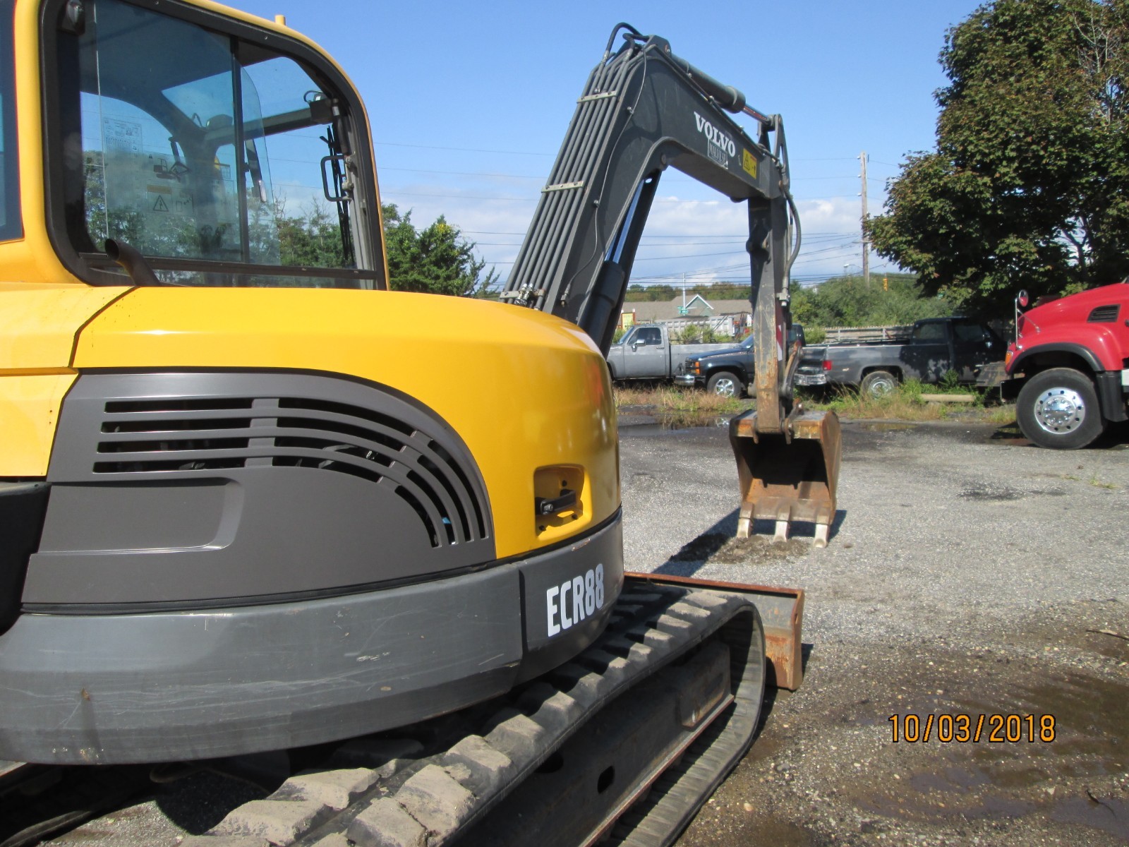 2013 VOLVO ECR88 COMPACT EXCAVATOR RUBBER TRACKS