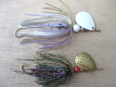 Pike/Bass ** make weedless ** handmade inline spinners **