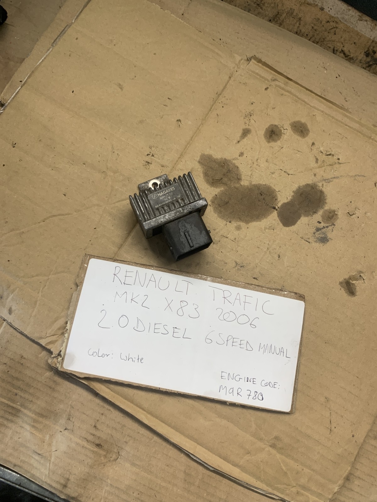Renault Trafic 2006 MK2 X83 2.0 D GLOW PLUG RELAY/TIME CONTROL UNIT 9640469680-A