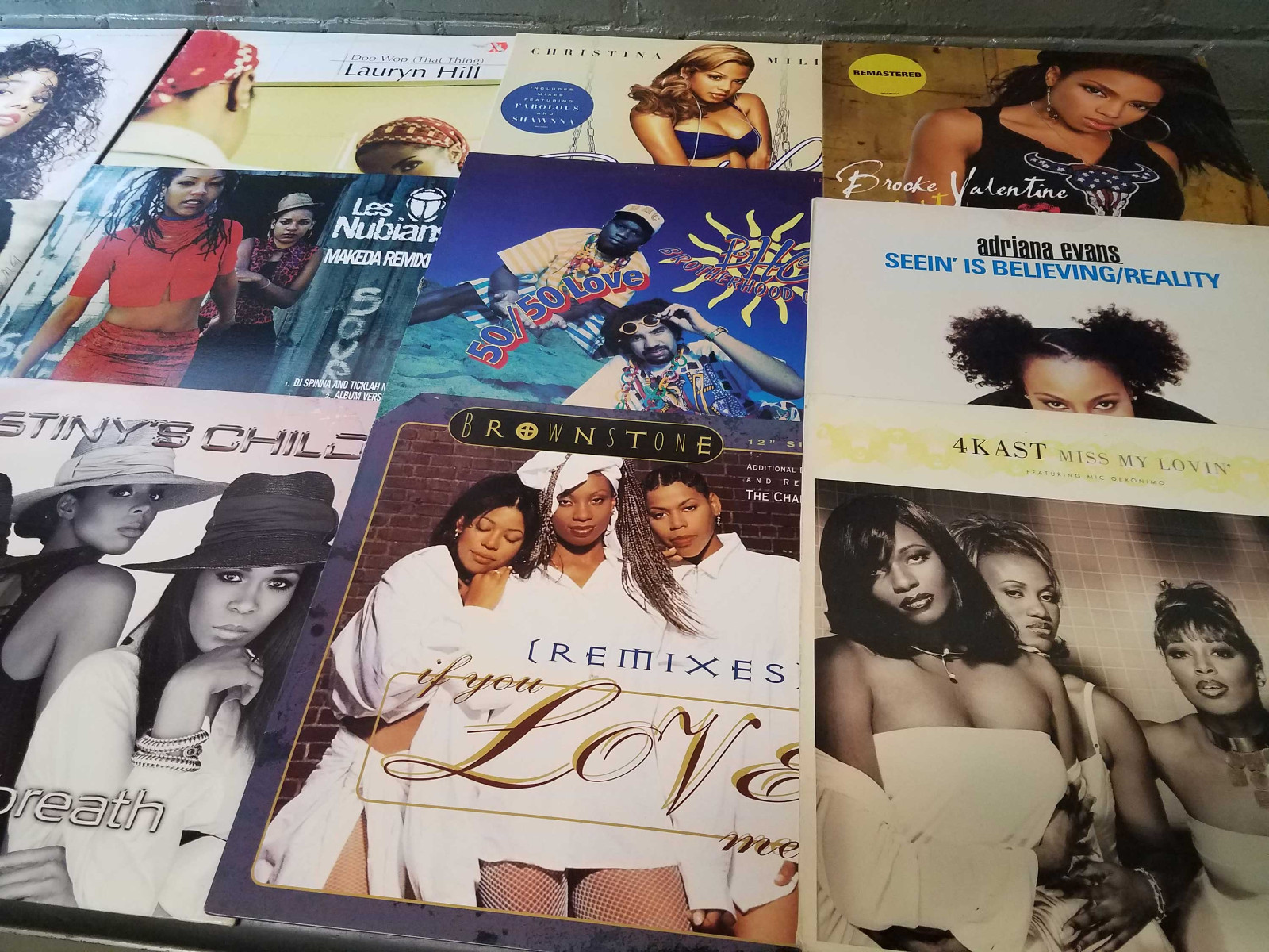Lot of 15 Empty 12x12 Picture Record Sleeves / Jackets (NO VINYL) R&B RnB Urban