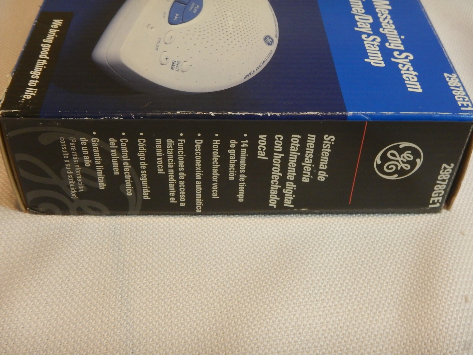 General Electric 29878GE1B Digital Answering System w/ Voice Time/Day Stamp NEW