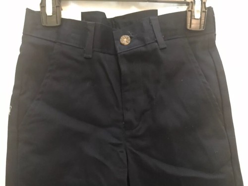 Boys IZOD $34 Navy Uniform/Casual Flat Front Adj Waist Pants Sizes 8 and 12 SLIM