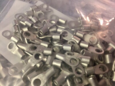 Lot of 100pcs KST Non-Insulated Ring Tongue Crimp Terminals, Lugs, Copper