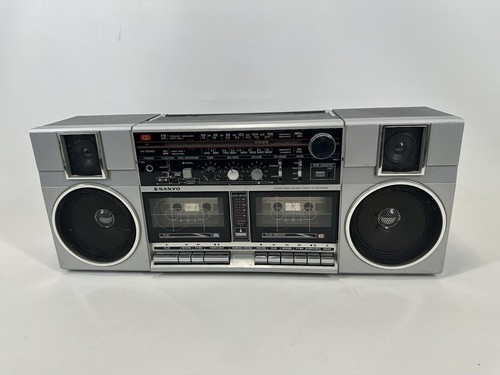 希少⁉️デッドストック SANYO MEGA ESSE SLIMα VINTAGE *NEW* 80's Sanyo Boombox M9903K AM/FM Cassette