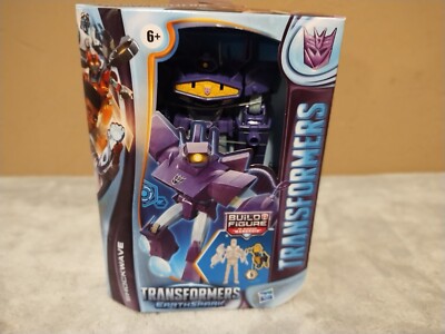 Transformers Toys EarthSpark Deluxe Class Shockwave Action Figure