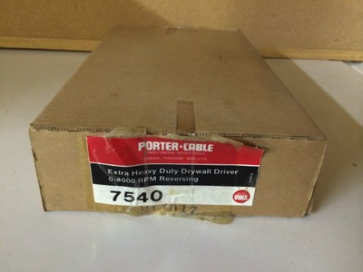 New Porter Cable 7540 Extra Heavy Duty Drywall Driver Reversing 0-4000rpm