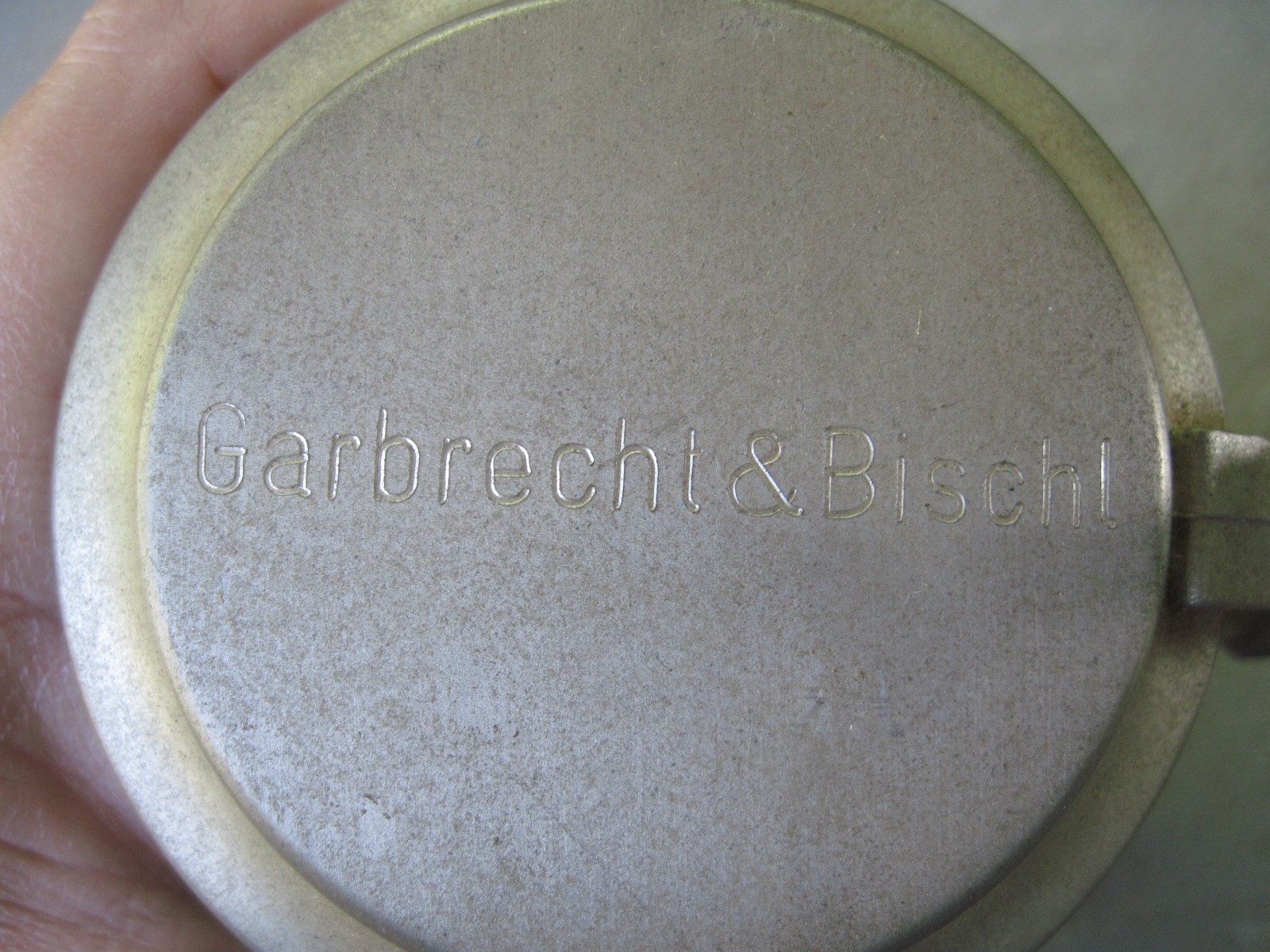 Garbrecht & Bischl Porcelain/Ceramic Stein with Metal Lid, Made in Germany???