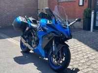 2024 Suzuki GSXS 1000 GT with panniers in Blue 