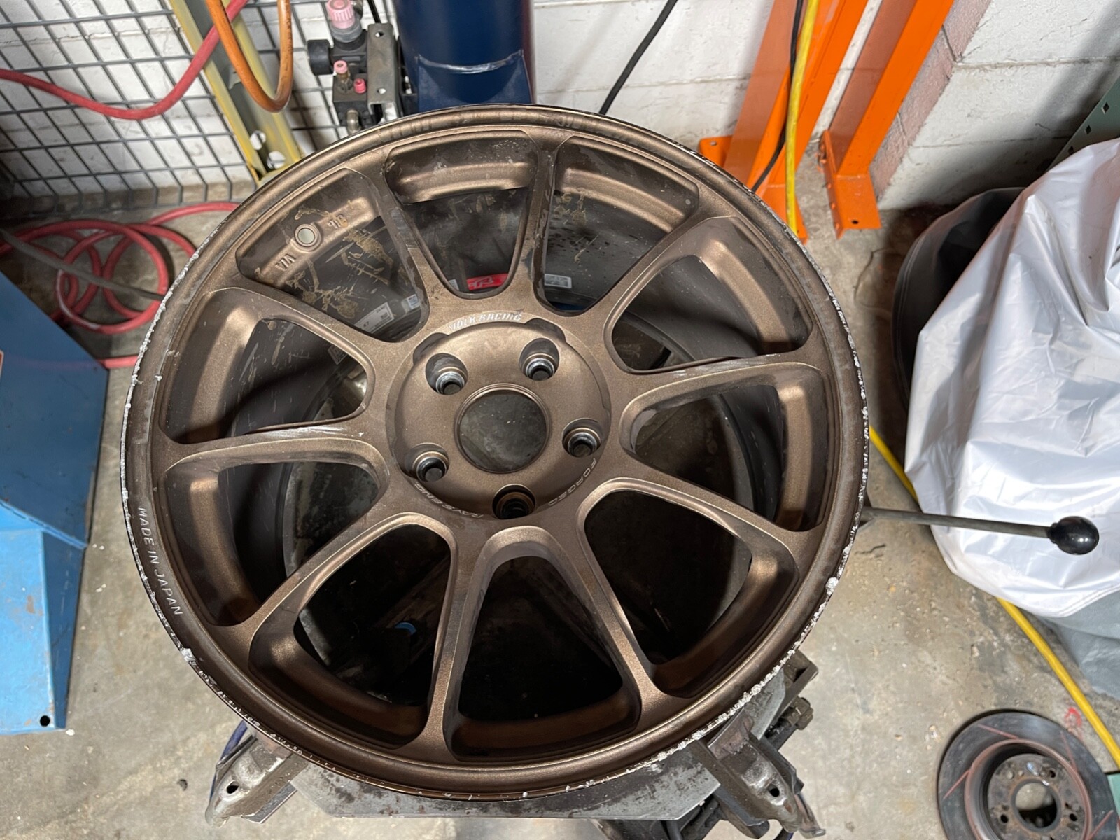 RAYS Volk Racing ZE40 17x9.5 +47 5x114.3 Bronze S2000 STI