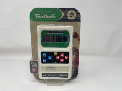Mattel-Basic Fun Electronic Football Handheld Game 2018 New In Box Works