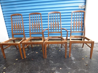Rare Set 4 Dining Chairs Keller Mid-century Modern Eames Era MCM Tall Four