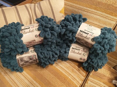 Lot of 4 Skeins 6.4 oz Each Bernat Alize Blanket EZ Yarn HYDRO