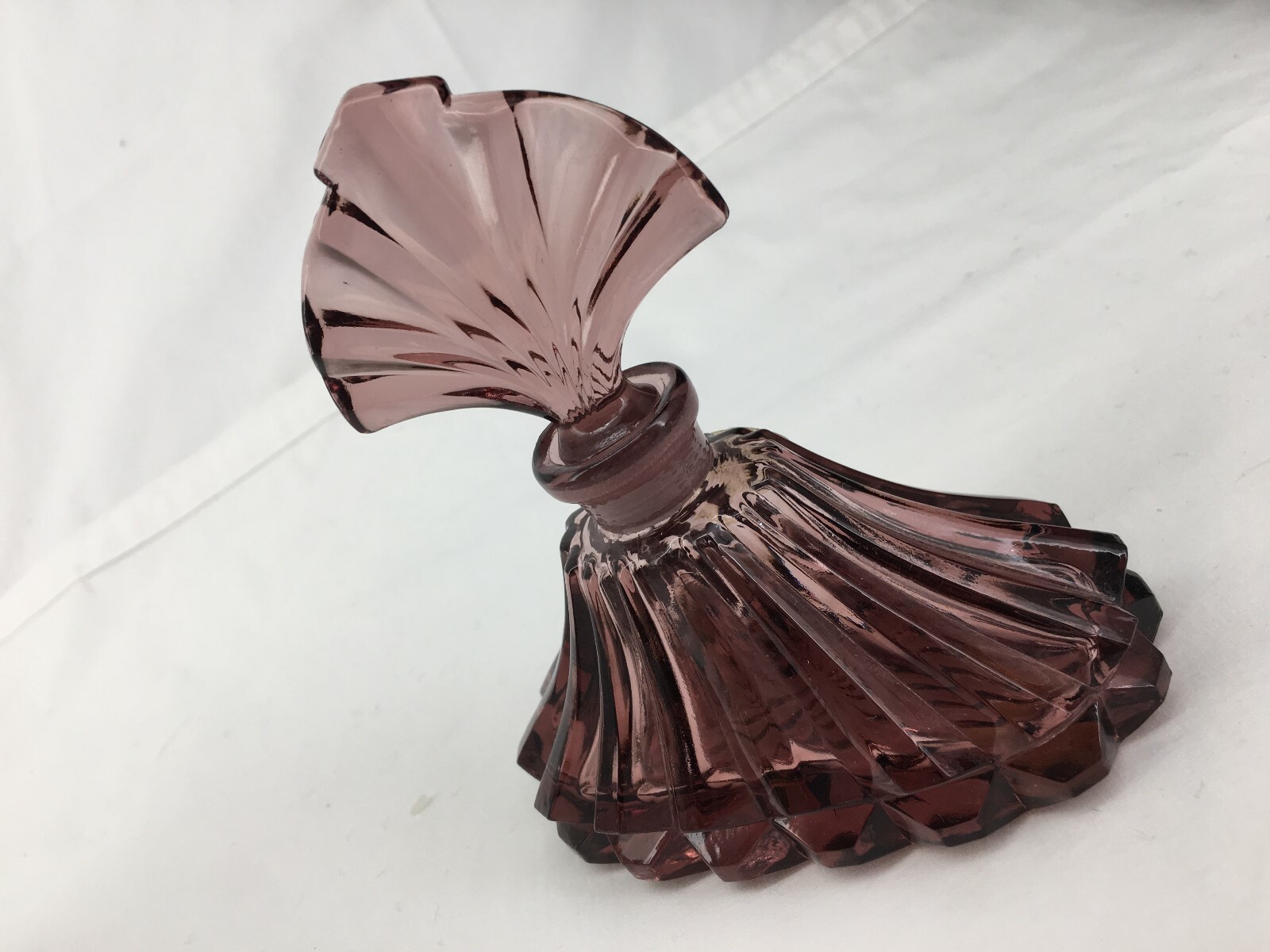 Antique Purple Glass Perfume Bottle