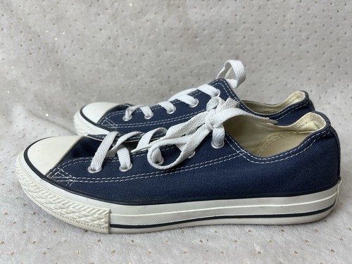 YS⭐︎7 Converse All Star Low Top Sneakers Navy Blue 3J237 Youth
