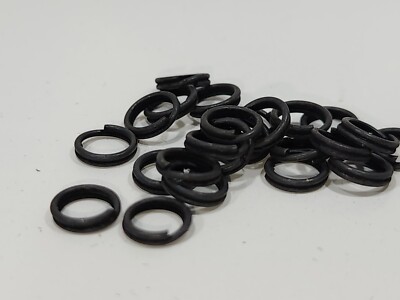 8 mm Metal Split Ring   Matte black 100 pcs keychain round fishing