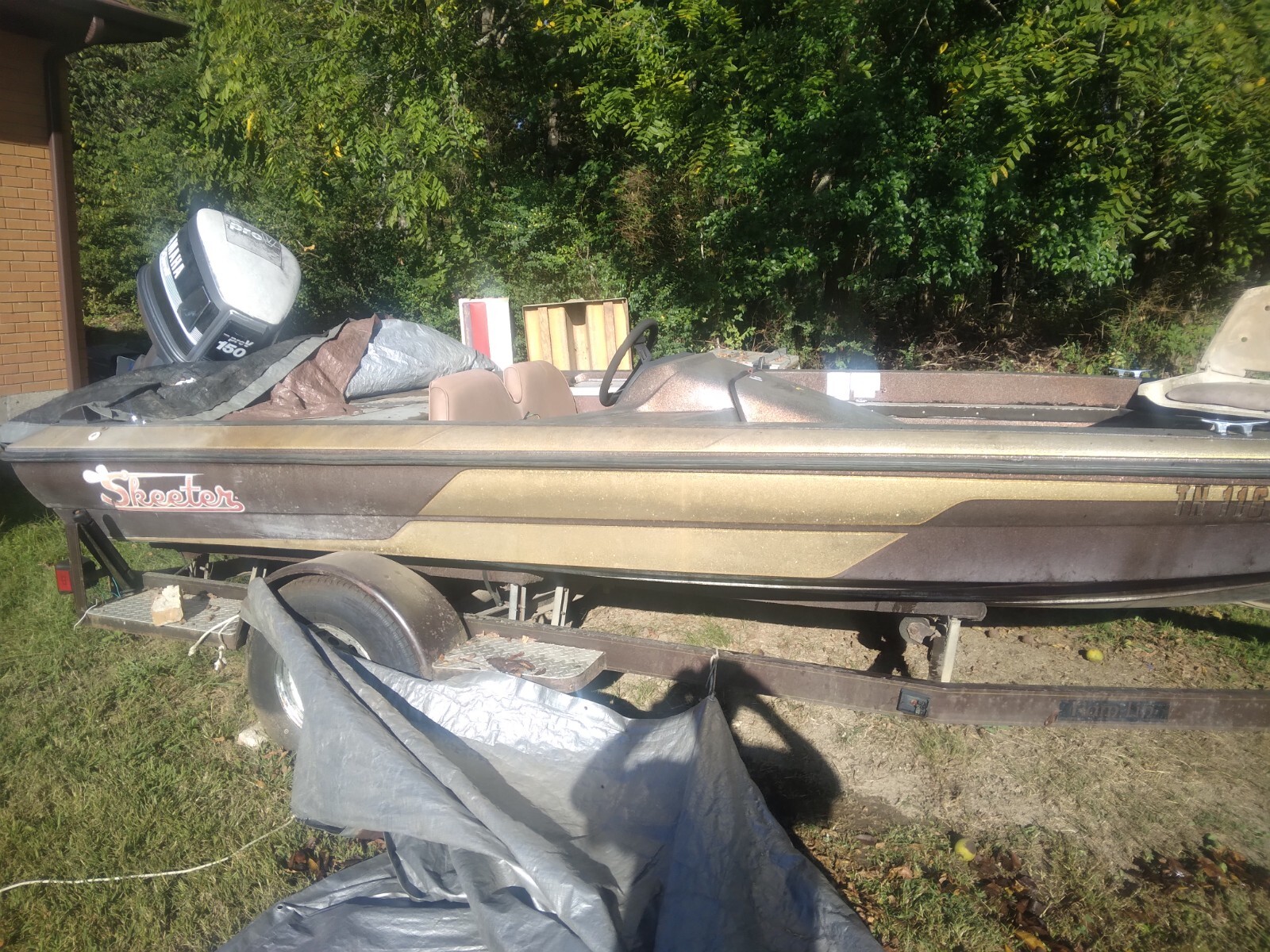 Skeeter Bass Boat,1988,89 Project Boat 1 Piston Bad Used Skeeter for