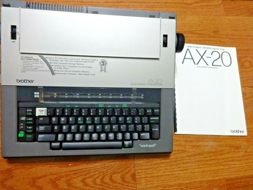 Brother Typewriter Photos Of Brother Ax 20 Year Then Serial Number Date