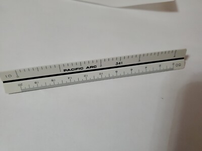 Pasific Arc PROFESSIONAL PREMIUM PLASTIC TRIANGULAR SCALE 4'' japan