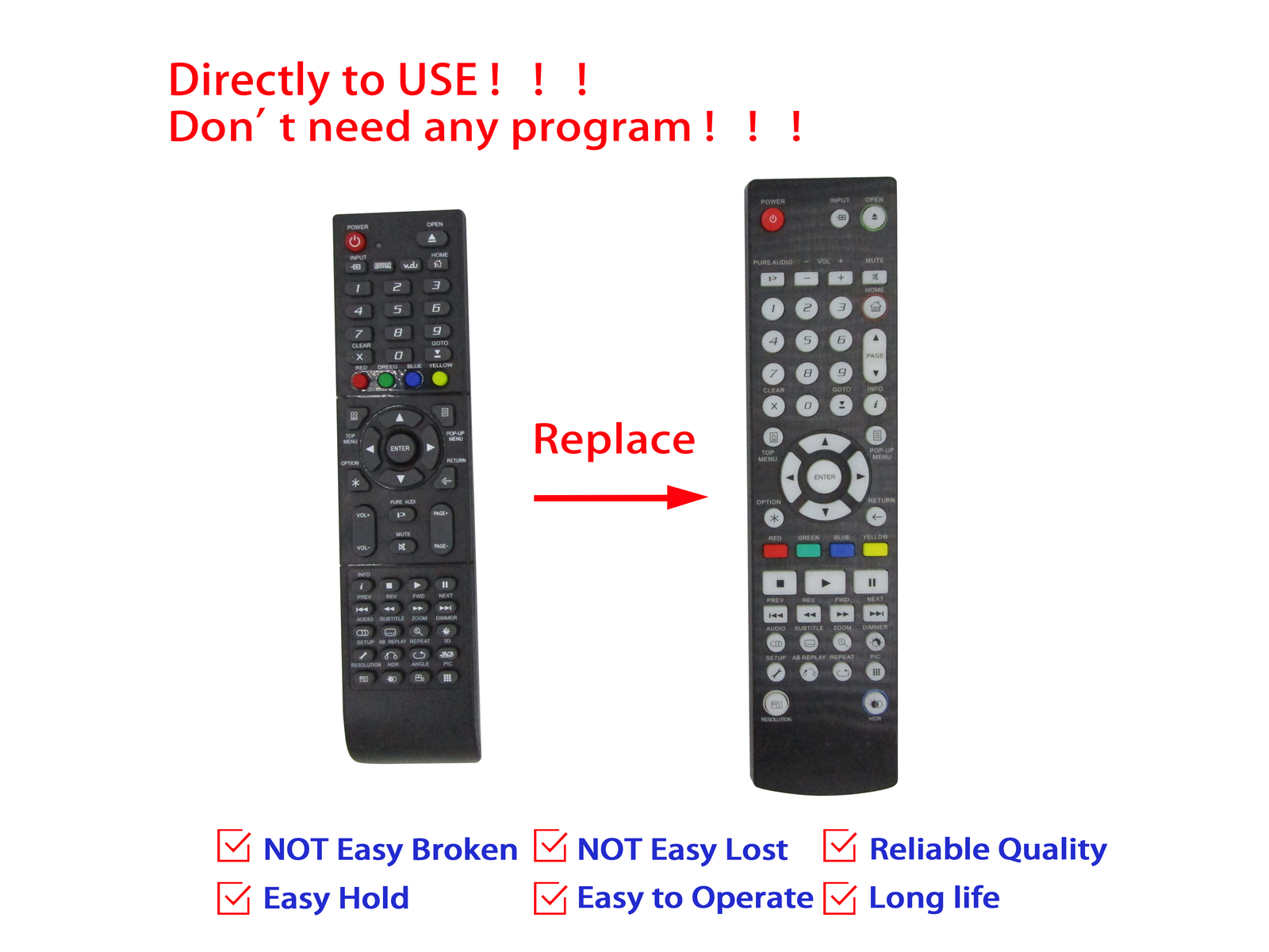 Remote Control For Oppo UDP-203 UDP-203CN UDP-205 3D Blu-ray BD
