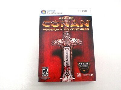 AGE OF CONAN HYBORIAN ADVENTURES PC GAME EIDOS DVD ROM RARE