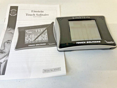 Einstein Touch Solitaire Electronic Game Model ET470 By Excalibur  No Stylus