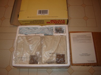 VINTAGE ARCHER 2-STATION WIRED INTERCOM SYSTEM RADIO SHACK TANDY CAT.NO. 43-222A