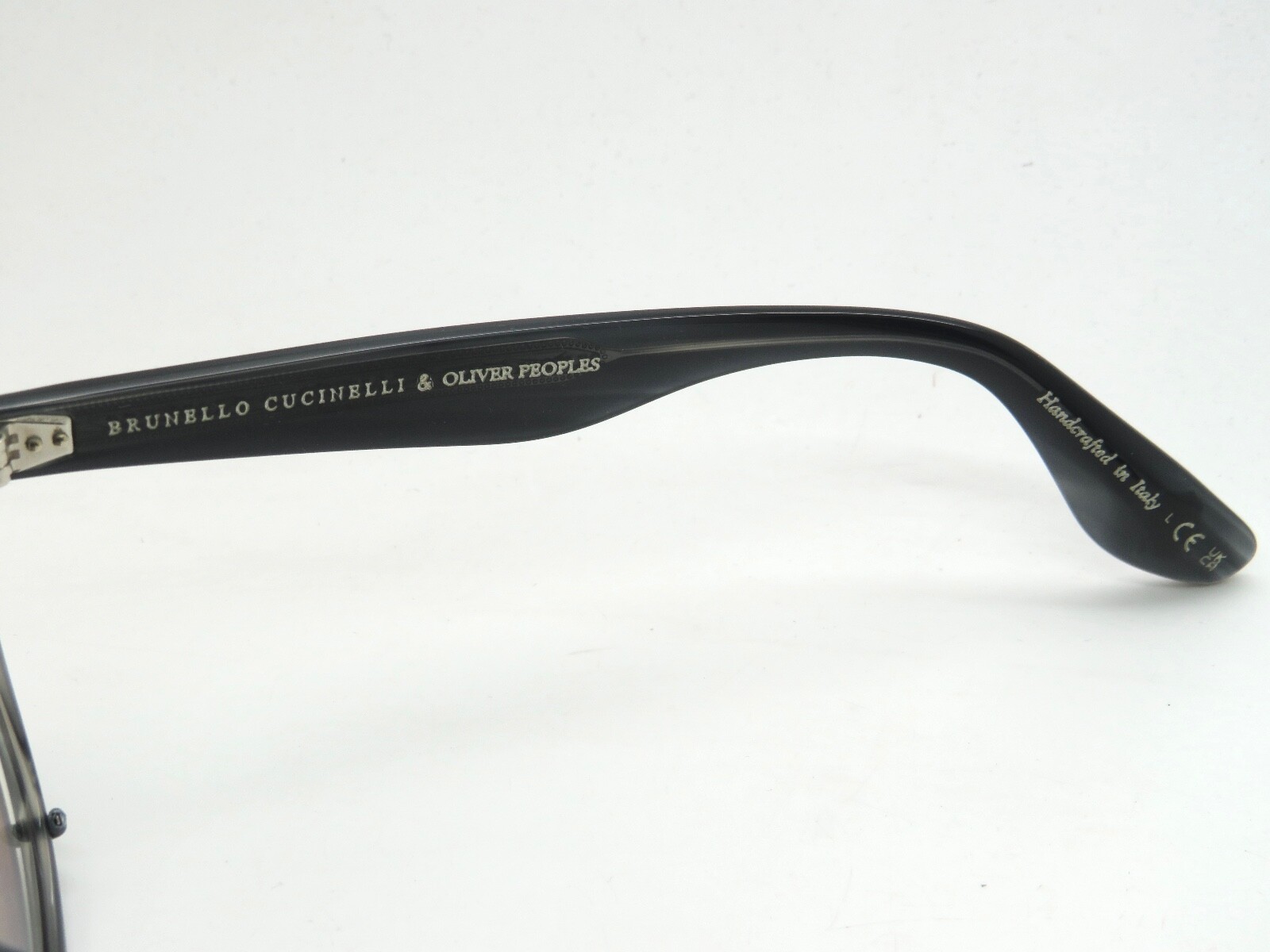 Pre-owned Oliver Peoples Brunello Cucinelli Jep Ov5485m 166173 Charcoal Eyeglasses Clip-on In Orange