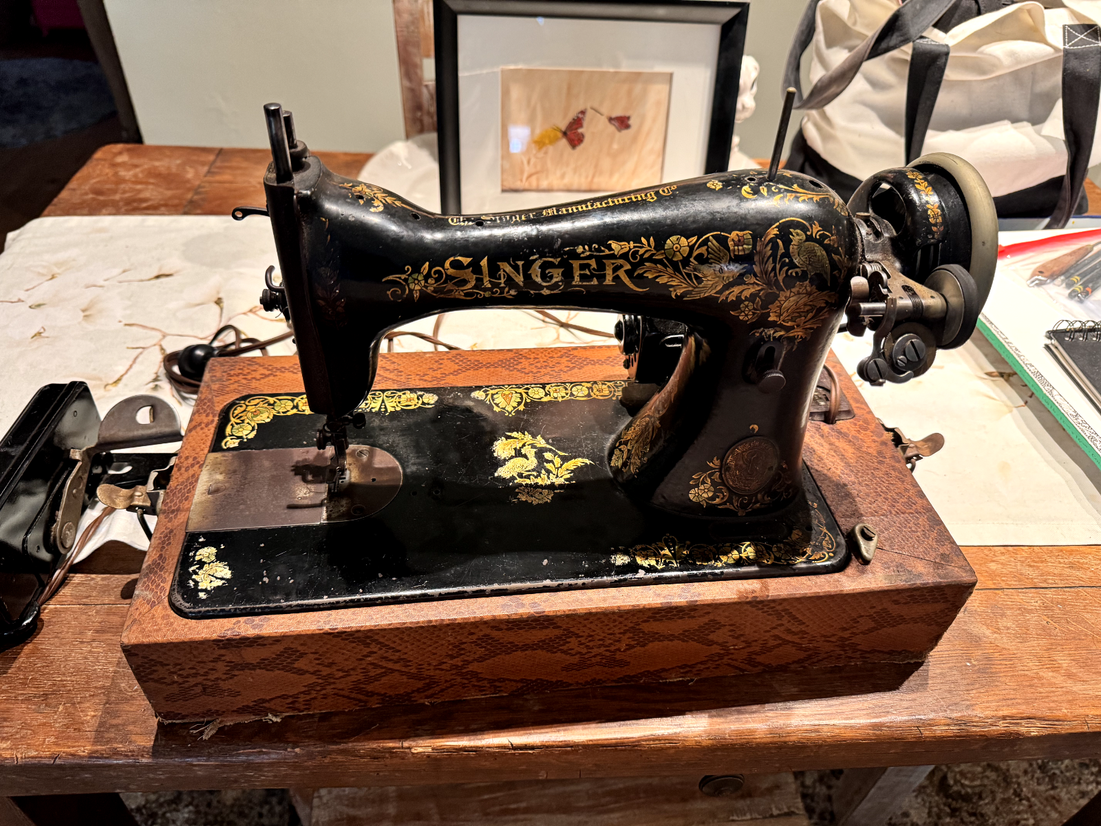 vintage an・an no.22 VINTAGE SINGER SEWING MACHINE TYPE S | eBay