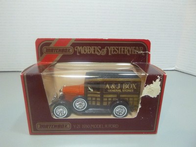 Vintage Matchbox Models of Yesteryear Y21 1930 MODEL A FORD A&J BOX STORE - MIB