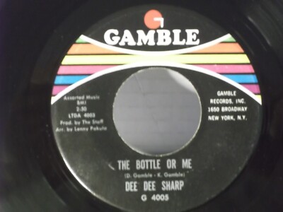 Dee Dee Sharp,Gamble 4005,''The Bottle Or Me''US,7'' 45,1966 Northern Soul, Mint