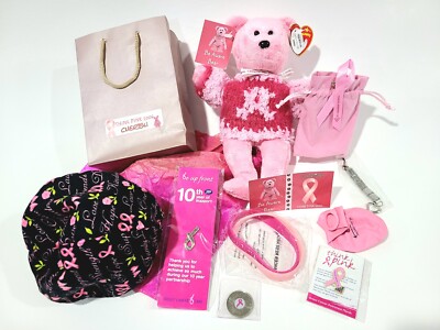 Ty Beanie Baby Babies Rare UK Think Pink Promo Cherish 2006 Awareness MWMT