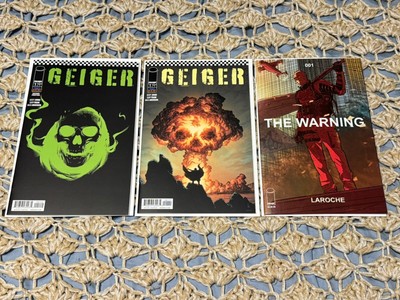 GEIGER #1 1st, 2nd Print Geoff Johns, The Warning #1, NM Set Image Comics