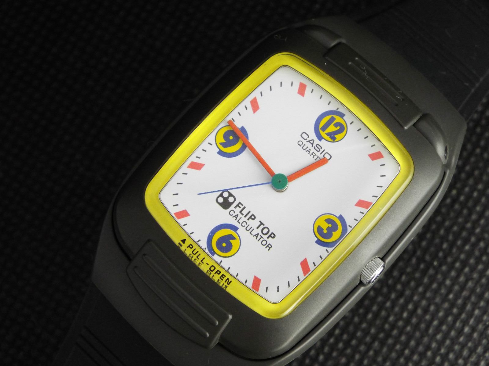 casio flip top watch