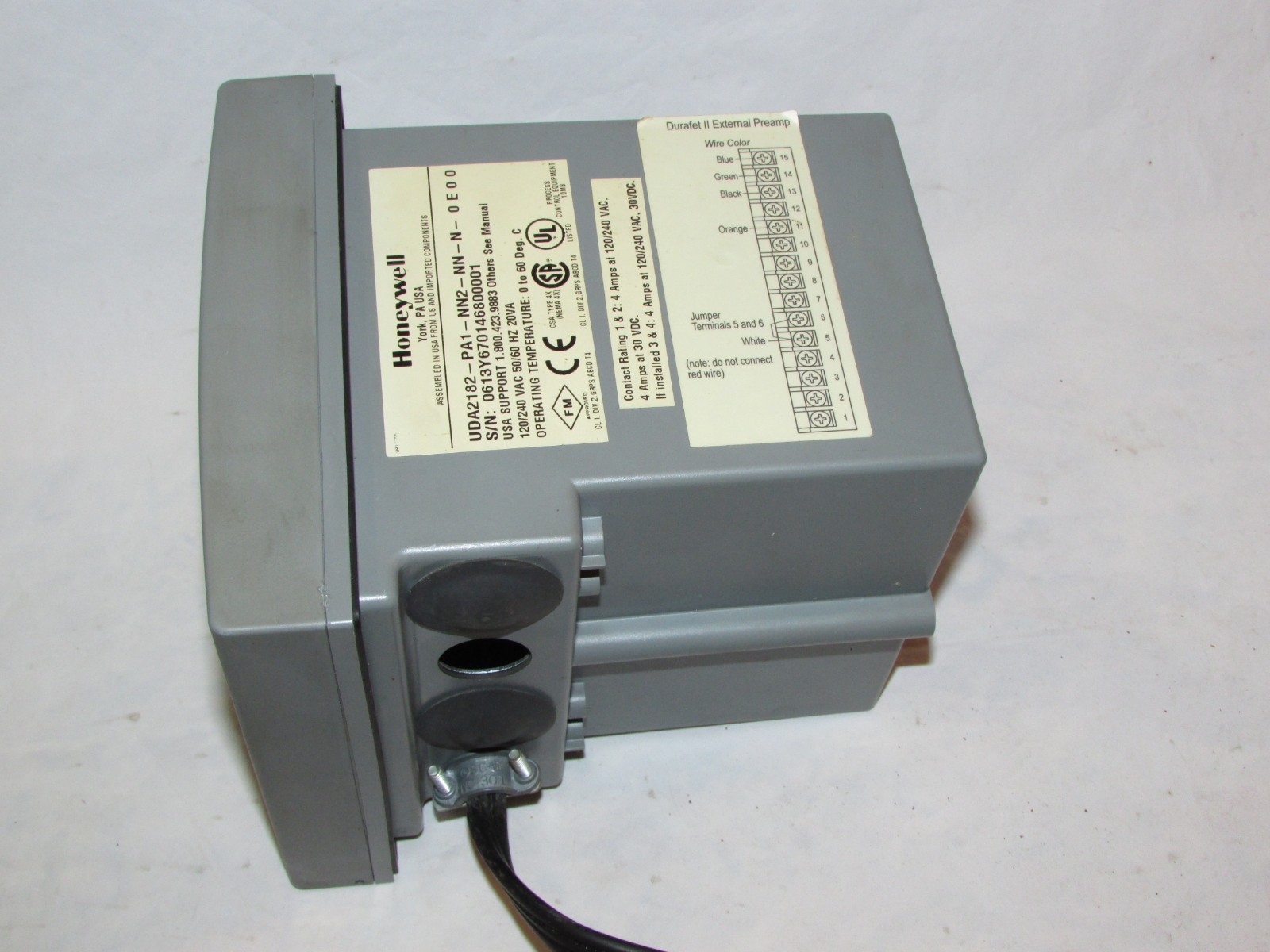 USED Honeywell UDA2182-PA1-NN2-NN-N-0E00 Universal Dual Analyzer