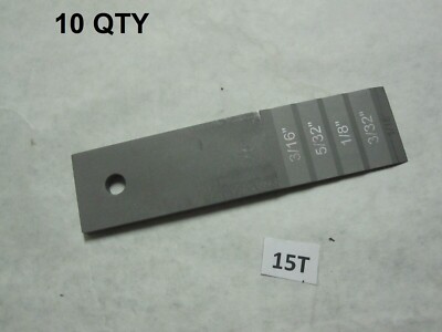 10 QTY Stepped Wedge & Gauge - Medium Standard Stepped Pipe Wedge 1-1/2'' x 6''