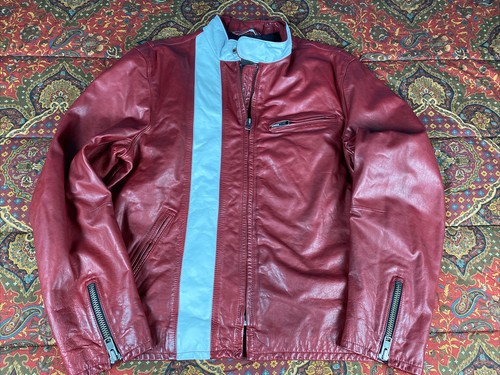 ジャケット・アウター OLD GAP Leather Car Coat Rare L Old Gap Leather Car Coat Jacket | eBay
