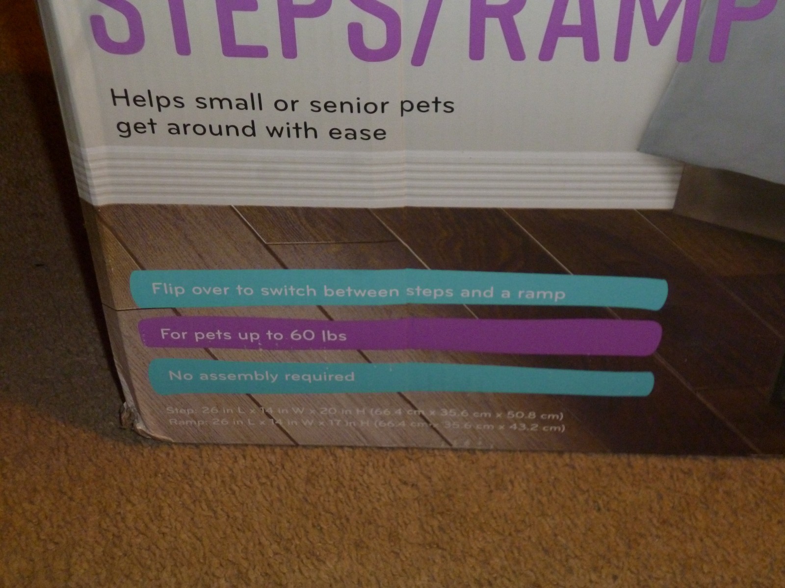 PAWSLIFE CONVERTIBLE STEP RAMP small damage