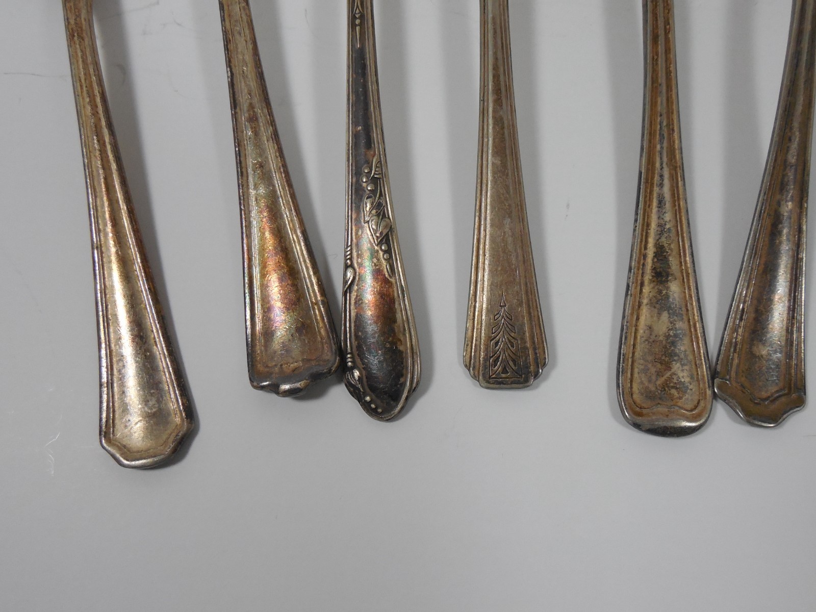 Mixed Lot 6 Vintage Silver Plate Spoons