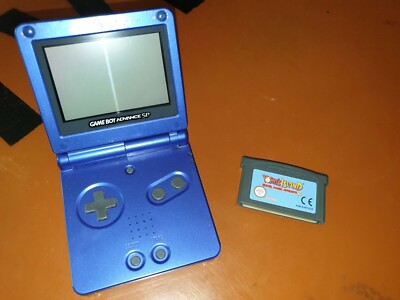 Nintendo Game Boy Advance / GBA SP Blue with Mario Advance 3