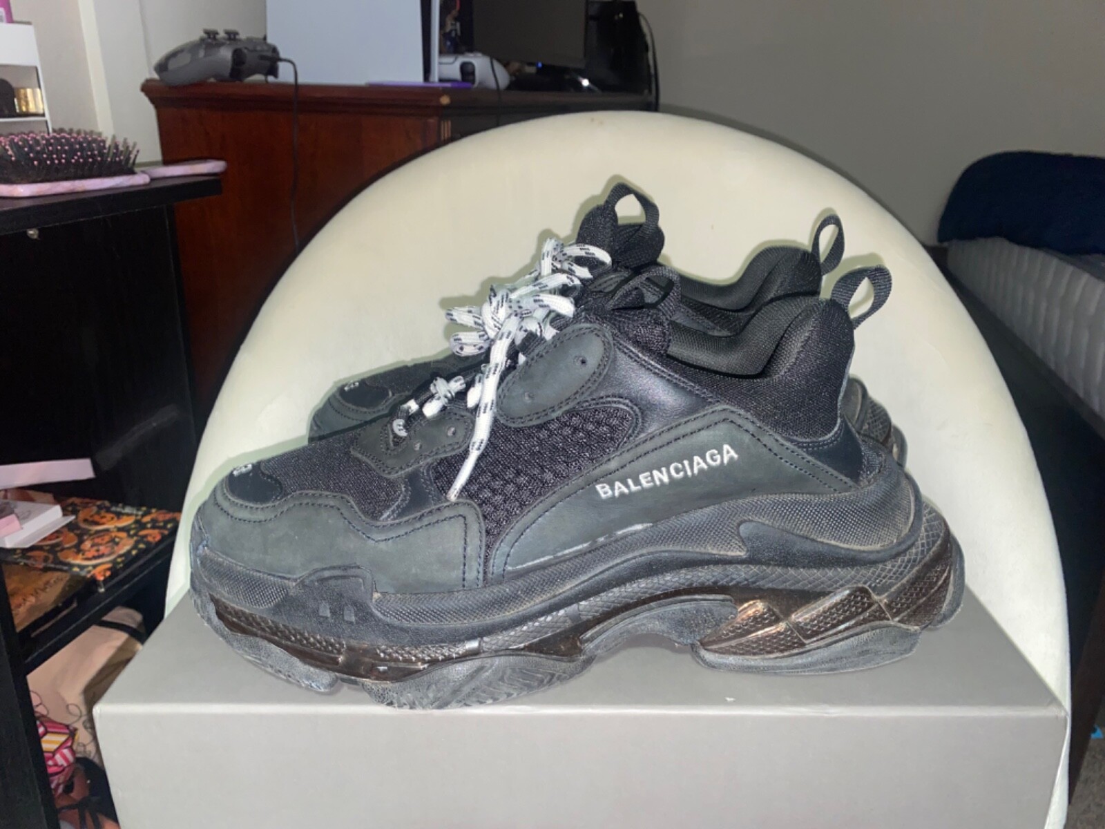 Size 10 - Balenciaga Triple S Triple Black | eBay Size 10 - Balenciaga Triple S Triple Black | eBay