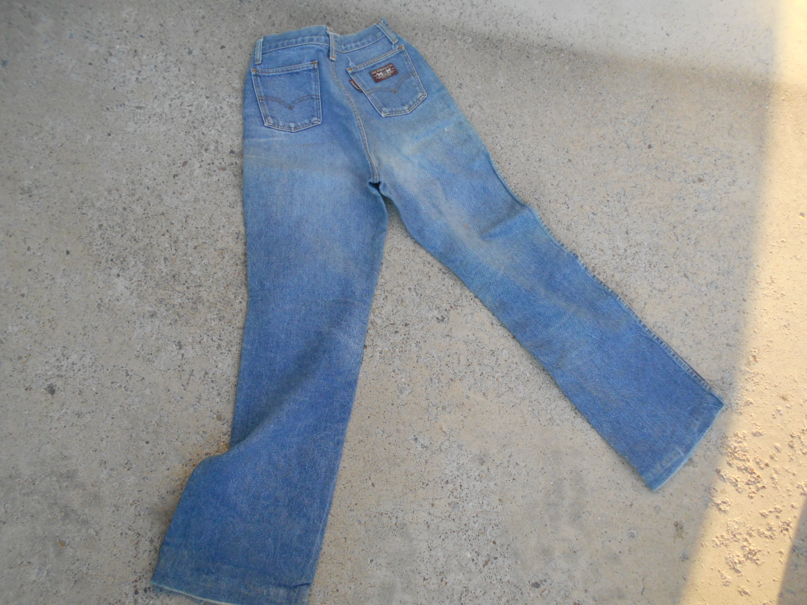 RARE  VINTAGE BIG E LEVI STRAUSS & CO. BIG E L.S.S.F.CO. FLARED JEANS DENIM.RARE