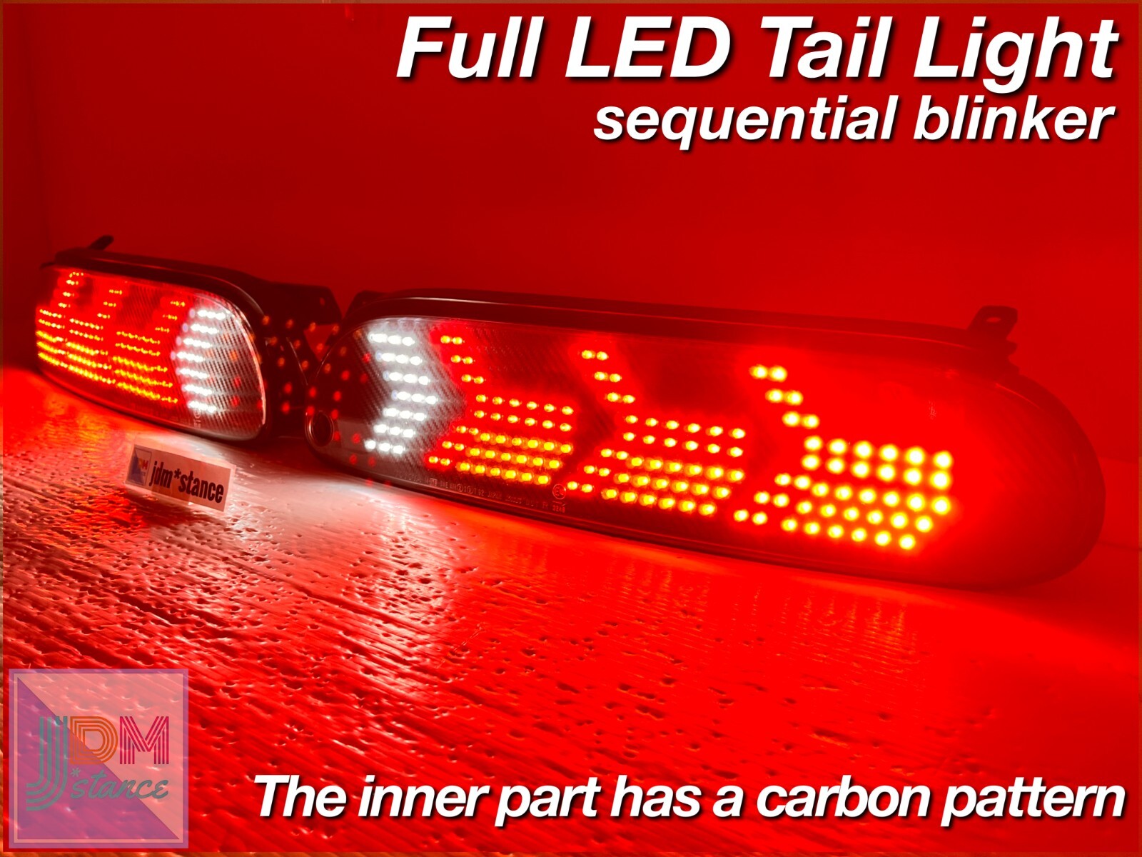 JDM Toyota Supra JZA80 MK4 S1 S2 Full LED Tail Lights Carbon JDM Toyota Supra JZA80 MK4 S1 S2 Full LED Tail Lights Carbon