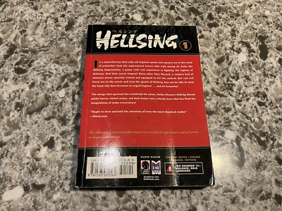Hellsing Manga Vol 1 - First Edition Printing - Kohta Hirano - Out of Print Rare