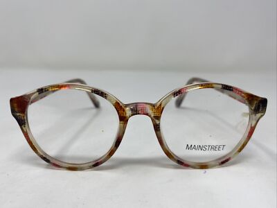 Mainstreet 414 COL RBM 44-20-128 Rainbow Marble Full Rim Eyeglasses Frame G192