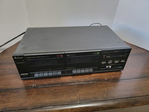 Vintage Mitsubishi Stereo Double Cassette Deck DT-77 READ | eBay